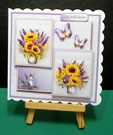 Lavender and Sunflowers - Layered Card Mini Kit by Benita Jenkinson