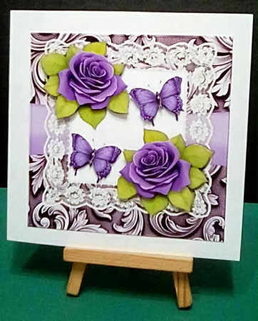 Purple Roses Mini Kit by Benita Jenkinson