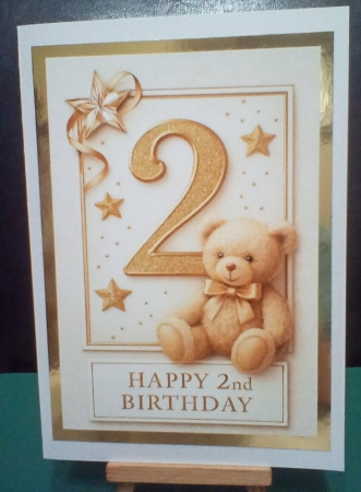 Birthday Age Card A4 – 2nd by Benita Jenkinson
