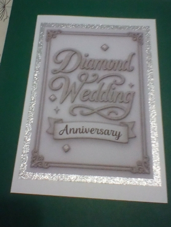 Diamond Wedding Anniversary A4 by Benita Jenkinson