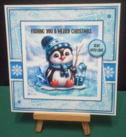 Fishing Penguin mini kit by Benita Jenkinson