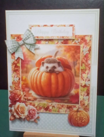 PUMPKIN HOUSE 6x6 5x7 by Benita Jenkinson