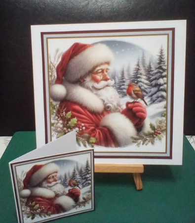 santa and  the robin by Benita Jenkinson
