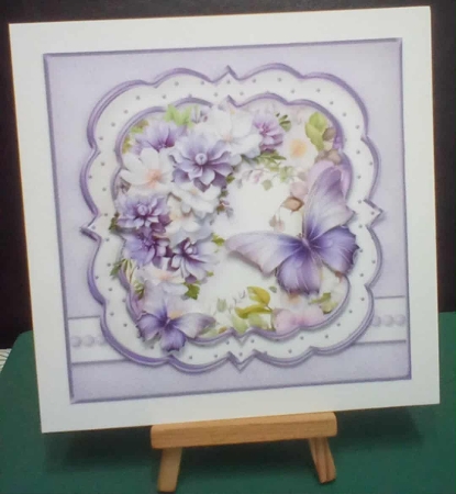 Lavender Butterfly - Layered Card Mini Kit by Benita Jenkinson
