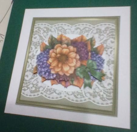 Fall Flowers  &  Lace   Mini   Kit by Benita Jenkinson