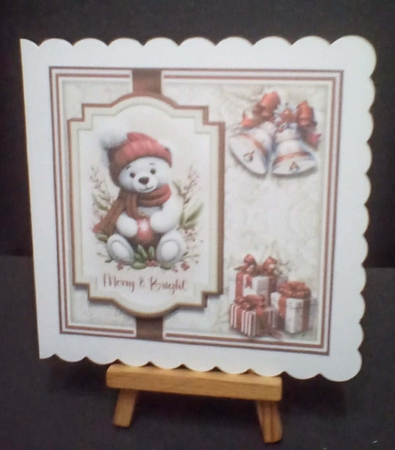 Embroidered Christmas Ted Mini Kit by Benita Jenkinson