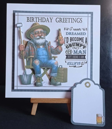 7x7 grumpy old man birthday choice of four mini kit by Benita Jenkinson