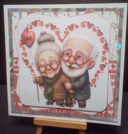 7x7 Grandpa & Grandma Valentine or anniversary choice of four mini kit by Benita Jenkinson