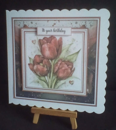 Red Dark Tulips - Mini Kit 6x6 by Benita Jenkinson