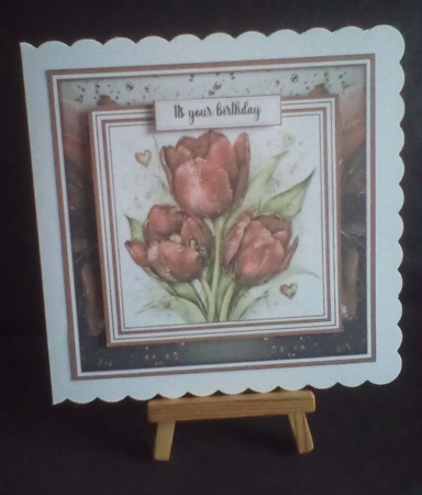 Red Dark Tulips - Mini Kit 6x6 by Benita Jenkinson