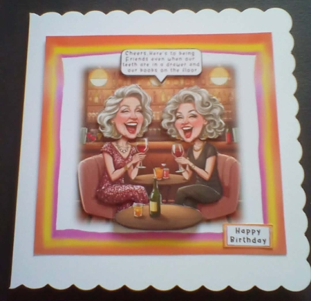 Friends, Even When - Decoupage by Benita Jenkinson