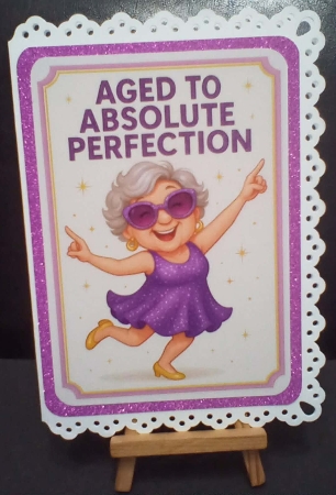 DD DISCO FUNNY FEMALE BIRTHDAY A4 9 by Benita Jenkinson