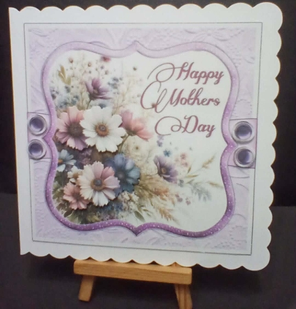 Daisies for Mothers Day 7 x 7 Card by Benita Jenkinson