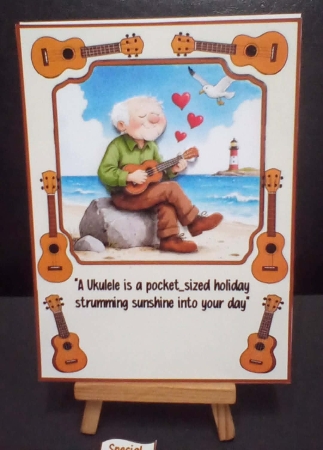 Play that Ukulele 5x7 by Benita Jenkinson