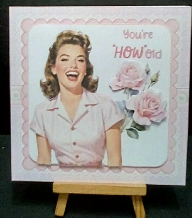 7x7 Fun Retro birthday wishes choice of four mini kit by Benita Jenkinson