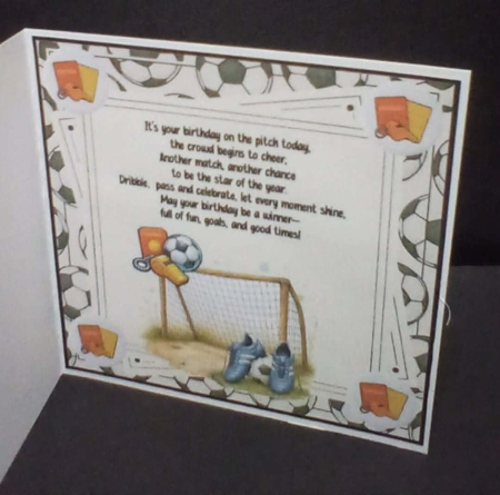 Birthday cheers on the pitch by Benita Jenkinson