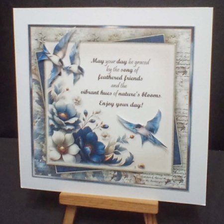 Birds and Flowers Cardfront Kit-1 by Benita Jenkinson