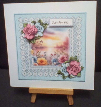 6x6 Pastel Roses Mini Kit by Benita Jenkinson