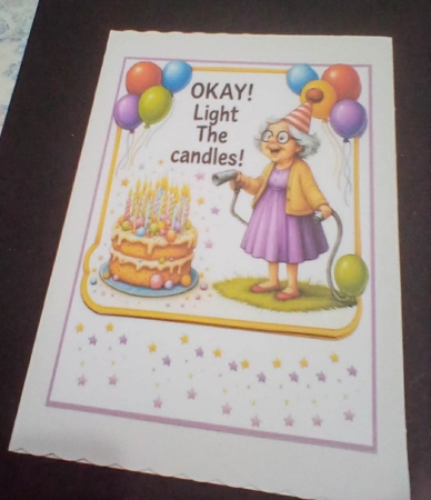 Ok light the candles 5x7 by Benita Jenkinson