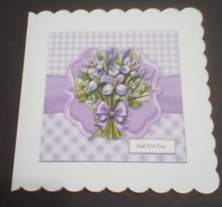 7X7  Purple Bouquet Mini Kit by Benita Jenkinson