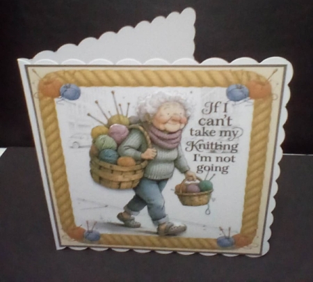 My knitting goes with me by Benita Jenkinson