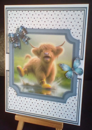 HAPPY HIGHLANDS 5x7 6x6 by Benita Jenkinson