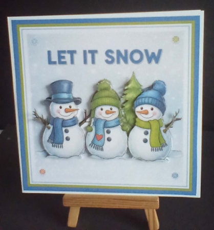 Snowman trio by Benita Jenkinson