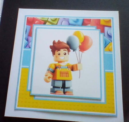 Lego Birthday #1 Mini Kit 7x7 (4) *Cutomer Request* by Benita Jenkinson