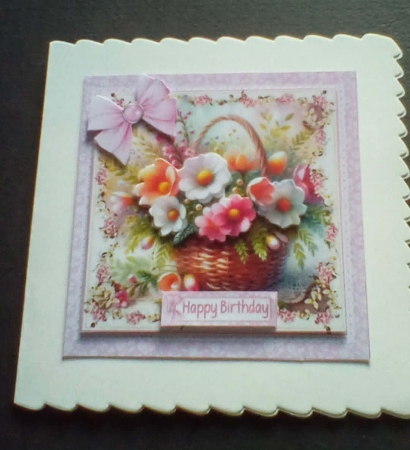 cup1432597_1209 - 7x7 A basket of flowers choice of four mini kit
