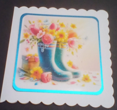 Rain Boots and Tulips - CARD FRONTS by Benita Jenkinson