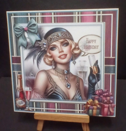 Birthday Flapper Ladies Mini Page Kit by Benita Jenkinson