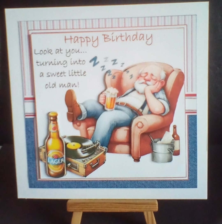 cup1437296_1209 - 7x7 Sweet old man birthday choice of four mini kit
