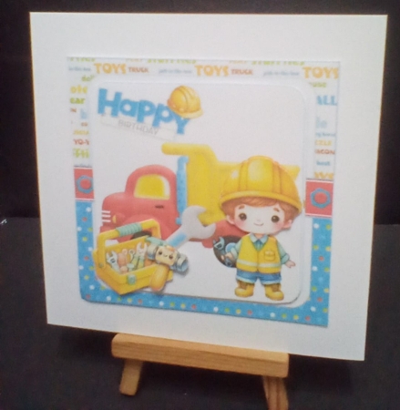 7x7 Construction boy birthday choice of four mini kit by Benita Jenkinson