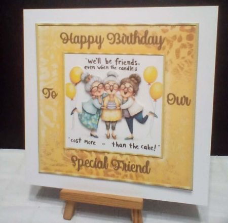 Special Friend 7 x 7 Birthday Card by Benita Jenkinson
