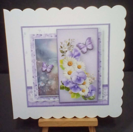 Daisies and Violas - Stacked Layers Card Mini Kit by Benita Jenkinson