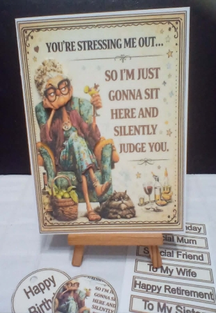 April Bundle Kit 3 **Includes 5x7, 6x6 & 7x7 Card Bases**  by Benita Jenkinson