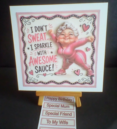 I Dont Sweat I Sparkle Mini Kit  by Benita Jenkinson