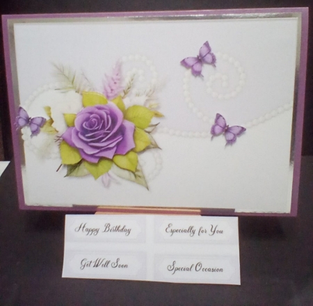 A5  Purple Roses  Mini Kit by Benita Jenkinson