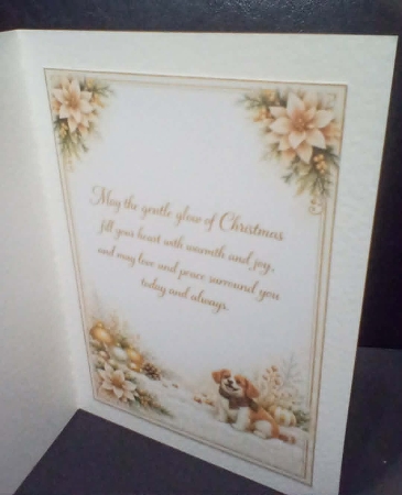snowman at  christmas wishing you peace and love by Benita Jenkinson