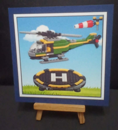 Building blocks helicopter 6x6 by Benita Jenkinson