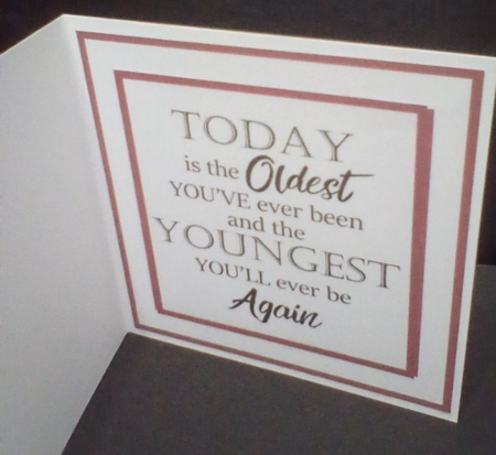 Not Acting Your Age Birthday 7 x 7 Card & 6 x 6 Card by Benita Jenkinson