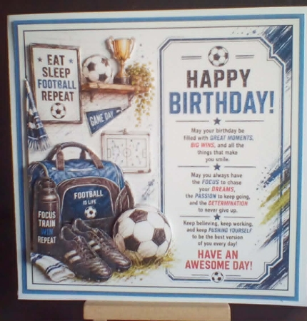 Eat Sleep Football Repeat! by Benita Jenkinson