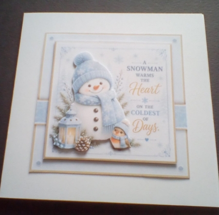 A Snowman Warms The Heart Mini Kit by Benita Jenkinson