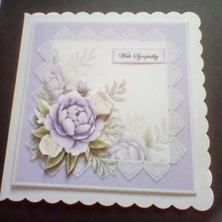 Sympathy Peonies 7x7 by Benita Jenkinson