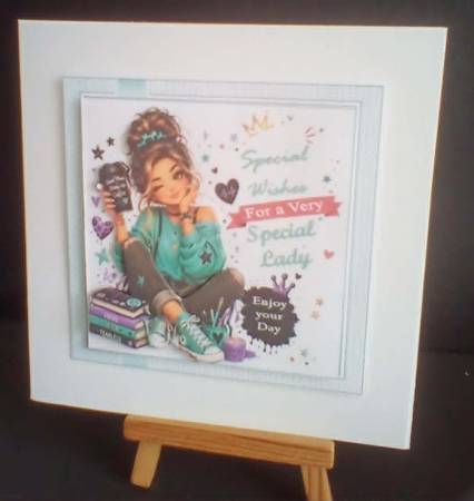 7x7 Special young lady wishes choice of four mini kit by Benita Jenkinson