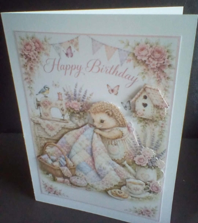 Cute Birthday animals :HedgeHog  by Benita Jenkinson