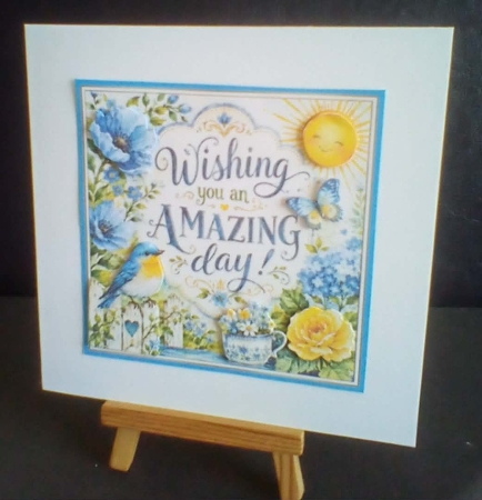Amazing Day Garden 7x7 Card Front Kit by Benita Jenkinson