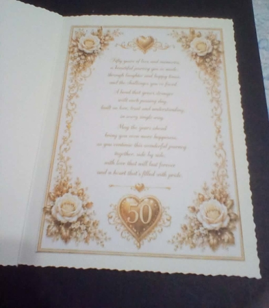 50th anniversary gold by Benita Jenkinson