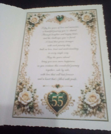55th anniversary emerald by Benita Jenkinson