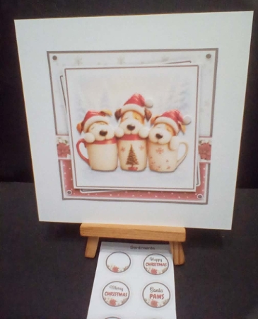 Christmas Puppy Mugs Mini Kit by Benita Jenkinson